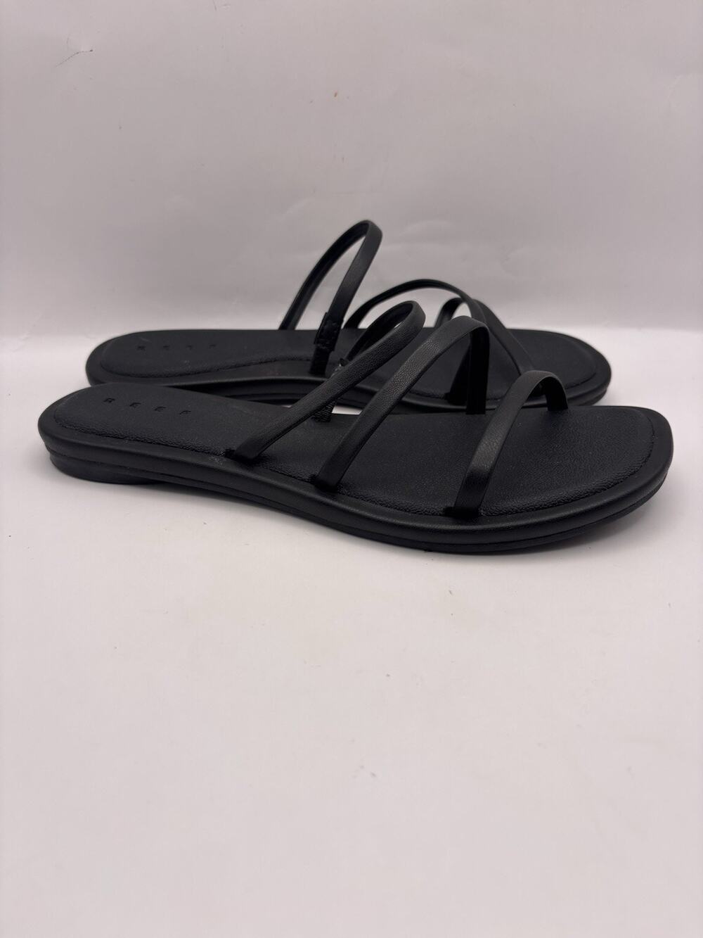 Reef Willow Ava Slide Black Sandals Women Size 7